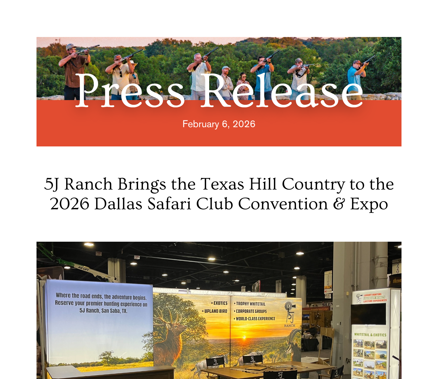 5J Ranch at the 2026 Dallas Safari Club Convention 134